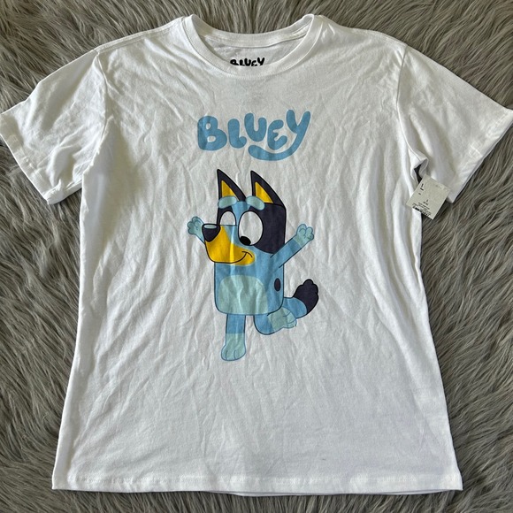 Bluey Tops - Bluey T-Shirt Womens Size Small (4/6) White Short Sleeve Tee‎ NEW